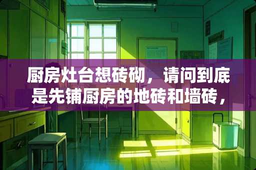 厨房灶台想砖砌，请问到底是先铺厨房的地砖和墙砖，还是先垒灶台？