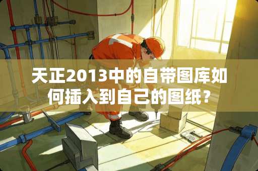 天正2013中的自带图库如何插入到自己的图纸？