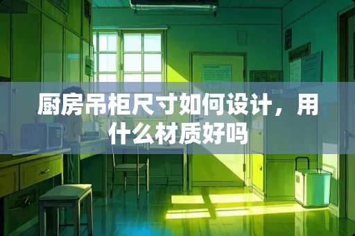 厨房吊柜尺寸如何设计，用什么材质好吗