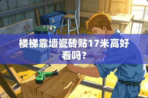 楼梯靠墙瓷砖贴17米高好看吗？