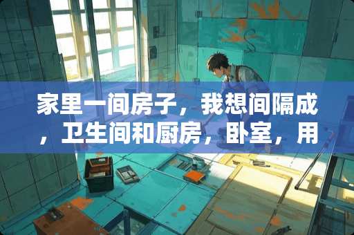 家里一间房子，我想间隔成，卫生间和厨房，卧室，用什么材料