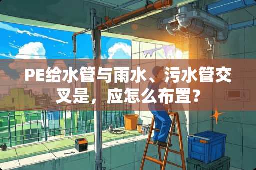 PE给水管与雨水、污水管交叉是，应怎么布置？