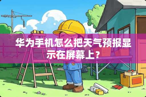 华为手机怎么把天气预报显示在屏幕上？