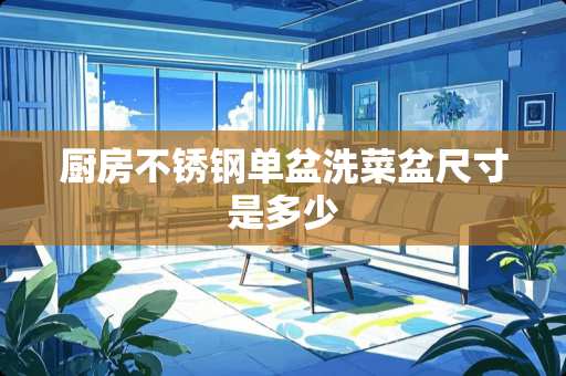 厨房不锈钢单盆洗菜盆尺寸是多少