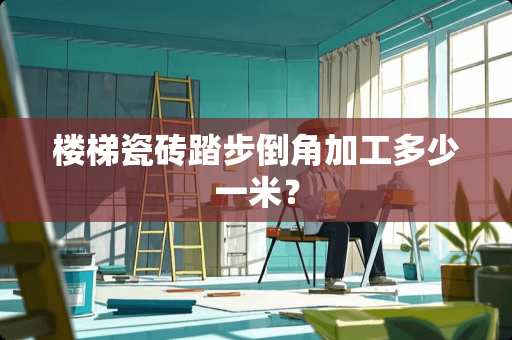 楼梯瓷砖踏步倒角加工多少一米？