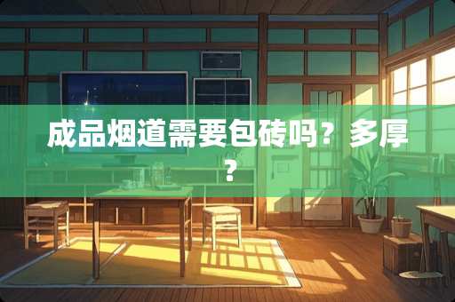 成品烟道需要包砖吗？多厚？