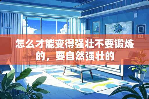 怎么才能变得强壮不要锻炼的，要自然强壮的