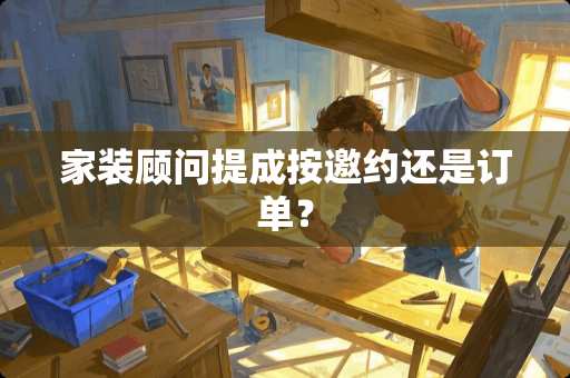 家装顾问提成按邀约还是订单？