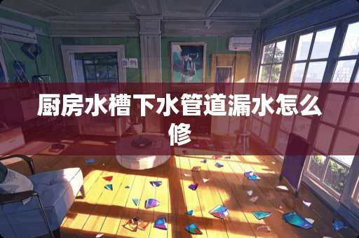 厨房水槽下水管道漏水怎么修