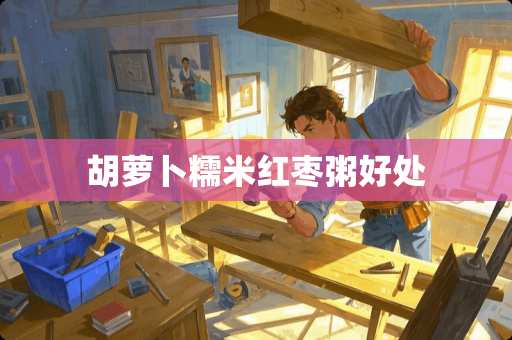 胡萝卜糯米红枣粥好处