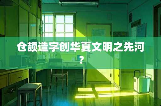 仓颉造字创华夏文明之先河？