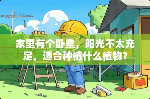 家里有个卧室，阳光不太充足，适合种植什么植物？