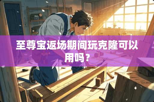 至尊宝返场期间玩**可以用吗？