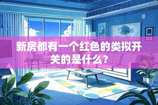 新房都有一个红色的类拟开关的是什么？