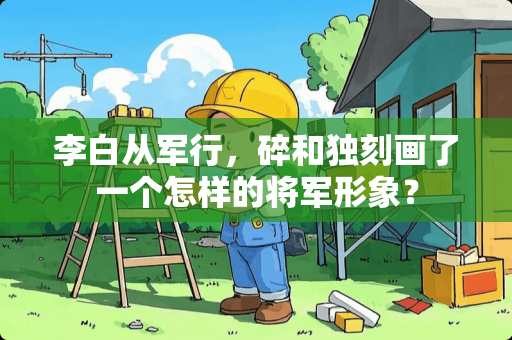 李白从军行，碎和独刻画了一个怎样的将军形象？