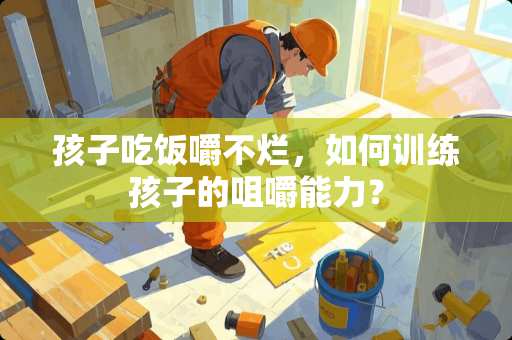 孩子吃饭嚼不烂，如何训练孩子的咀嚼能力？