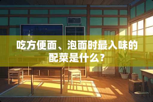 吃方便面、泡面时最入味的配菜是什么？