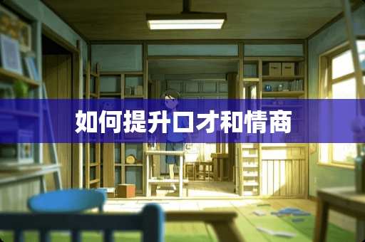 如何提升口才和情商