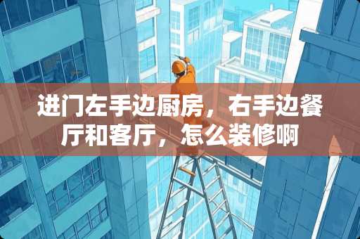 进门左手边厨房，右手边餐厅和客厅，怎么装修啊