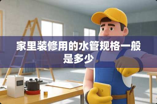 家里装修用的水管规格一般是多少
