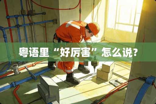 粤语里“好厉害”怎么说？