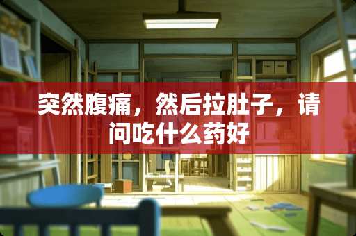 突然腹痛，然后拉肚子，请问吃什么药好