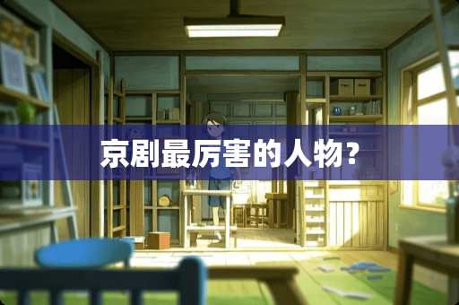 京剧最厉害的人物？