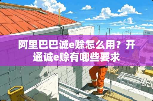 阿里巴巴诚e赊怎么用？开通诚e赊有哪些要求