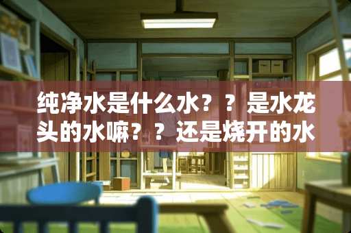纯净水是什么水？？是水龙头的水嘛？？还是烧开的水是纯净水？？