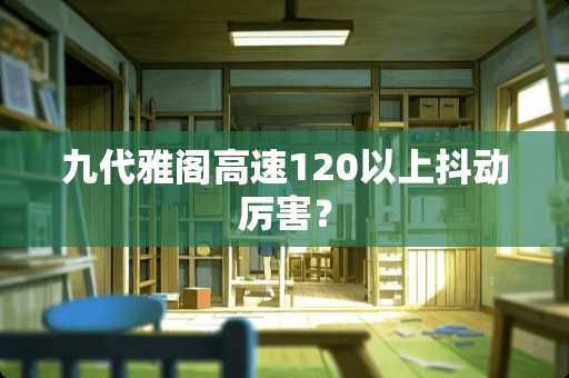 九代雅阁高速120以上抖动厉害？