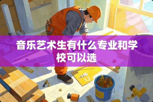 音乐艺术生有什么专业和学校可以选