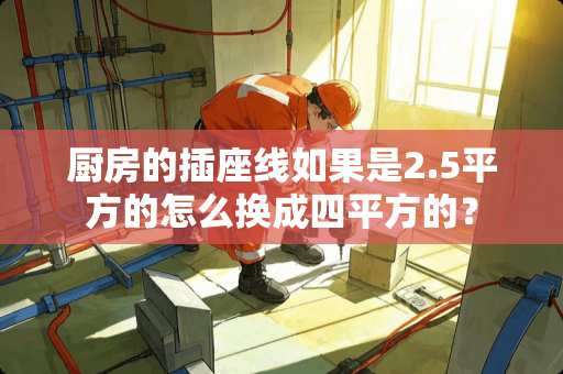 厨房的插座线如果是2.5平方的怎么换成四平方的？