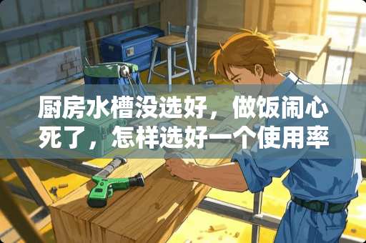厨房水槽没选好，做饭闹心死了，怎样选好一个使用率高的水槽？