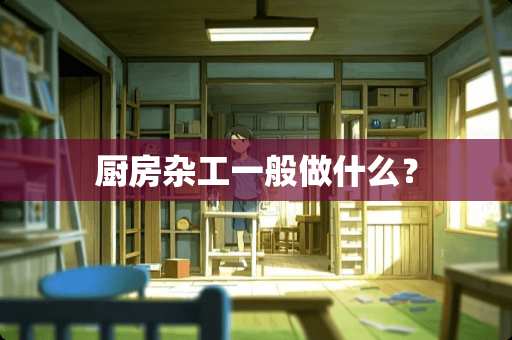 厨房杂工一般做什么？