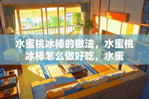 水**冰棒的做法,水**冰棒怎么做好吃,水蜜 水**冰棒的做法,水**冰棒怎么做好吃,水蜜