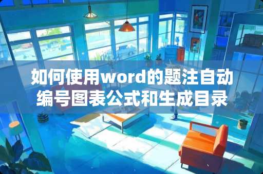 如何使用word的题注自动编号图表公式和生成目录