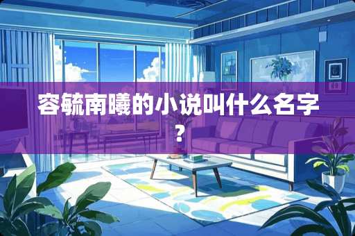 容毓南曦的小说叫什么名字？