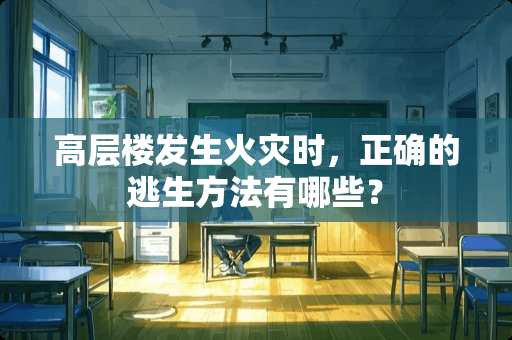 高层楼发生火灾时，正确的逃生方法有哪些？