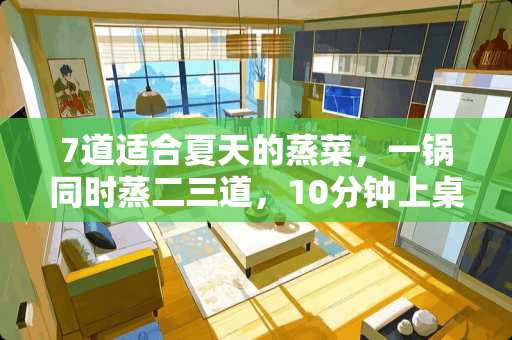 7道适合夏天的蒸菜，一锅同时蒸二三道，10分钟上桌，简单又方便