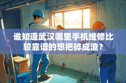 谁知道武汉哪里手机维修比较靠谱的想把碎成渣？