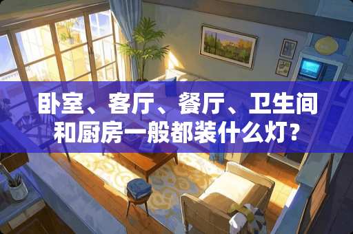 卧室、客厅、餐厅、卫生间和厨房一般都装什么灯？