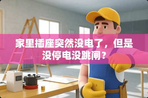 家里插座突然没电了，但是没停电没跳闸？