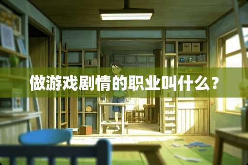 做游戏剧情的职业叫什么？