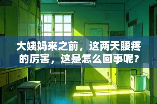 大姨妈来之前，这两天腰疼的厉害，这是怎么回事呢？