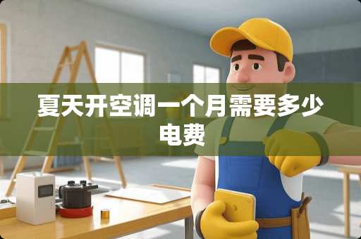 夏天开空调一个月需要多少电费