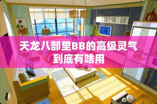 天龙八部里BB的高级灵气到底有啥用