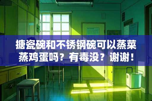搪瓷碗和不锈钢碗可以蒸菜蒸鸡蛋吗？有毒没？谢谢！