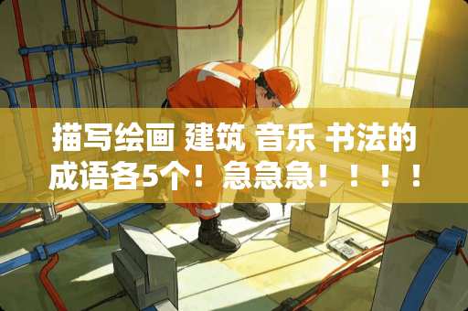 描写绘画 建筑 音乐 书法的成语各5个！急急急！！！！！