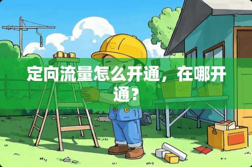 定向流量怎么开通，在哪开通？