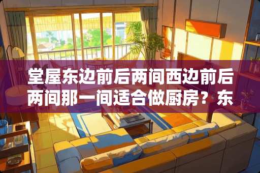 堂屋东边前后两间西边前后两间那一间适合做厨房？东边适合做厨房吗